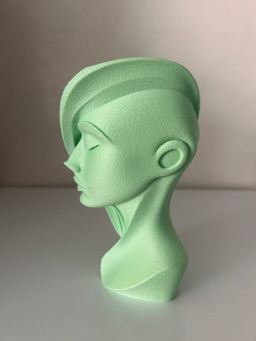 Abstract Woman Face Sculpture