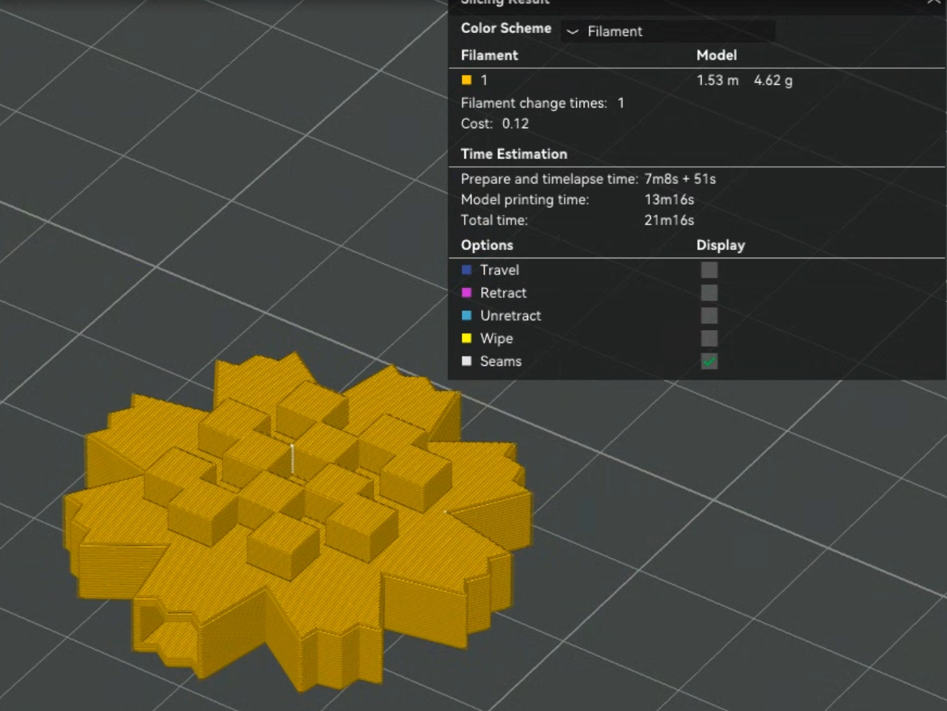 Al-Arfaj Flower with Pin – Free 3D Print File