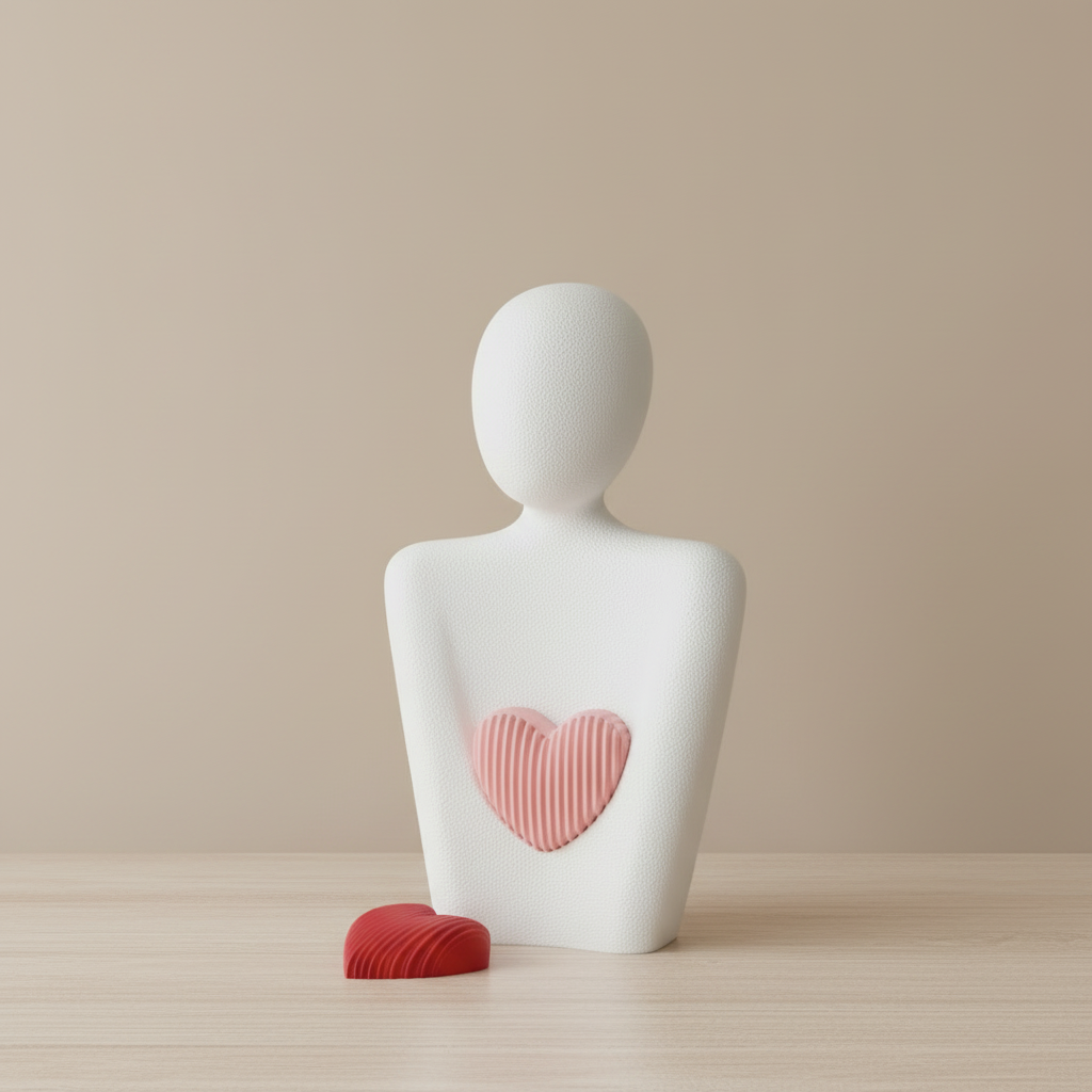 No Body Statue with Heart